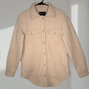 Hilary Radley Button-Up Jacket – Cream / Beige (Women’s Small)